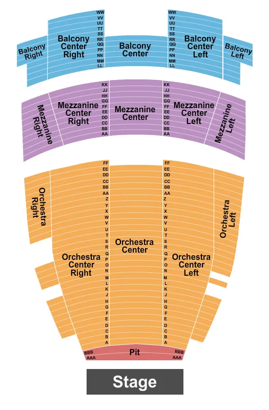 Ovens Auditorium Seating Chart